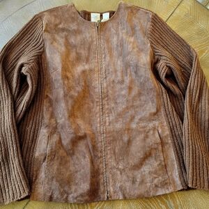 Brown Suede Women's Jacket